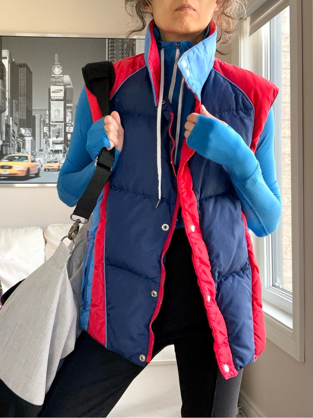 Vintage down filled puffer vest